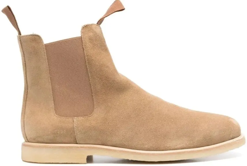 Common Projects Chelsea Boot Tan Suede Common Projects Chelsea Boot Tan Suede with Italian leather.